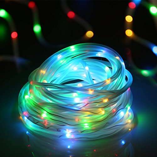 Solar Decorative Party Holiday Rope Lights 100Led 10M