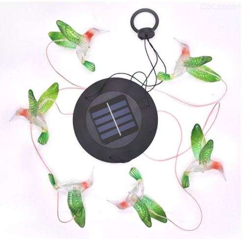 Colour Changing Solar Led Hummingbird - Indoor Outdoor Garden Patio Decor Lighting