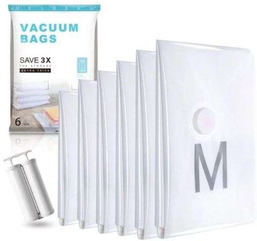 Vacuum Storage Bags Set of 6 Jumbo