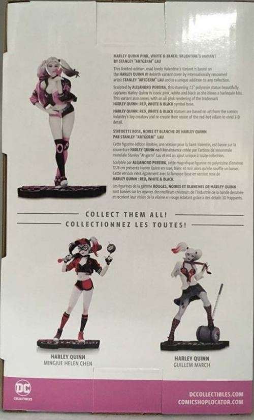 DC Collectibles Harley Quinn Pink, White and Black Statue