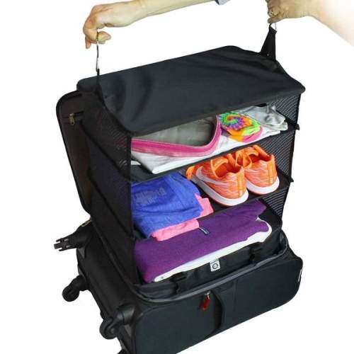 Suitcase Stow-n-Go Organizer Travel Luggage Shelves