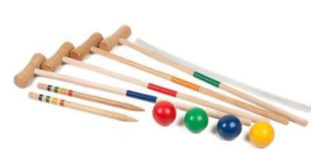 Wooden Croquet Game