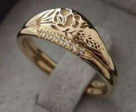 Elegant Rose Flower Ring Set