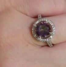 Rainbow Ring Mystic Topaz CZ