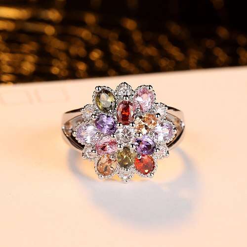 Sapphire Flower Setting Ring