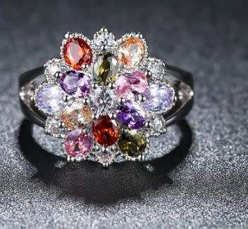 Sapphire Flower Setting Ring