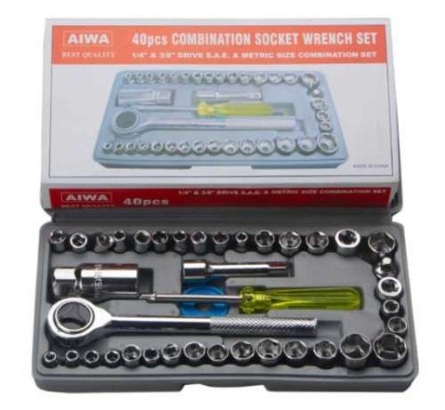 40 Piece Combination Craftsmans Tools Socket Wrench Set