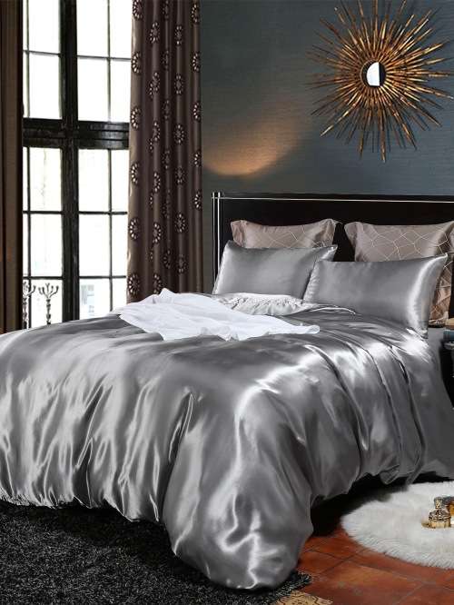 Satin Bedding Set 7 Pieces
