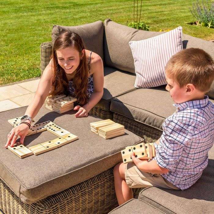 Giant Wooden Dominoes Game Set
