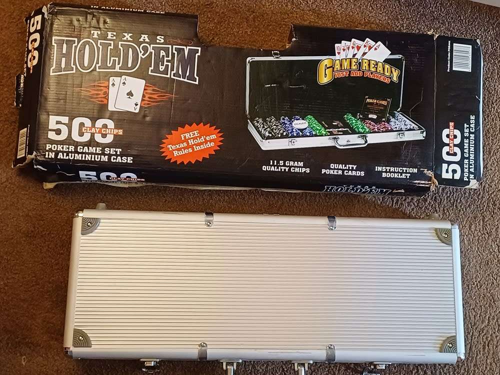 Poker Chips Texas Hold-Em Poker Game Set 500 Pieces