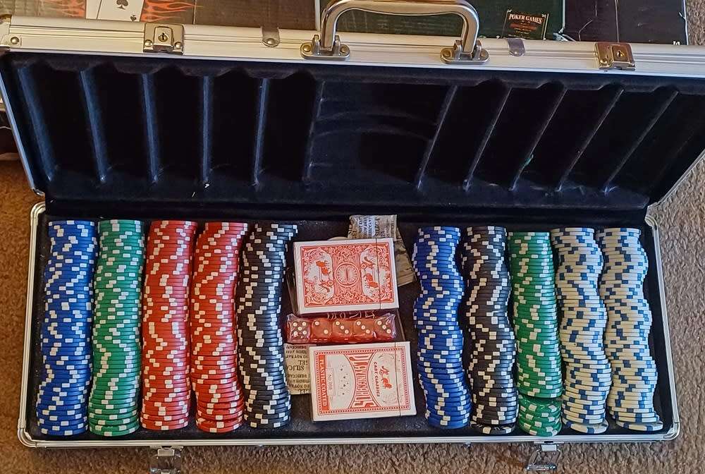 Poker Chips Texas Hold-Em Poker Game Set 500 Pieces