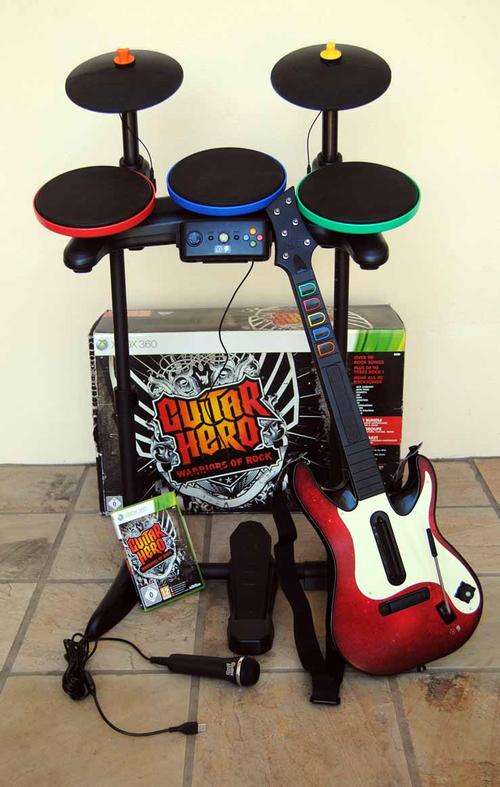 Guitar Hero - Warriors of Rock - Complete band - Xbox 360