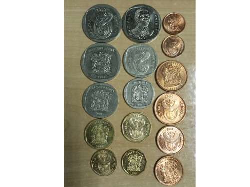 2000 1,2,5,10,20,R1,R2,R5 with Nelson Mandela R5