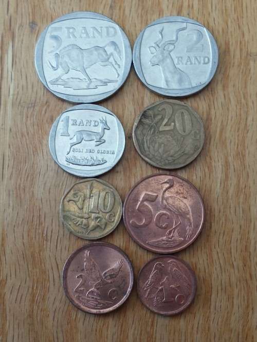 1998 1c,2c,5c,10c,20c,50c,R1,R2,R5 Coat of Arms
