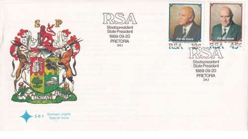 (290C) SA - 1989 Inauguration of State Presedent F.W. de Klerk.