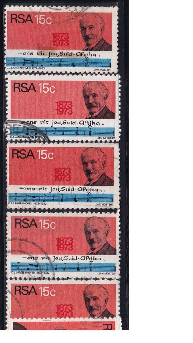 1973 South Africa 15c Birth Centenary of CJ Langenhoven. R8