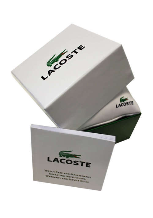 Lacoste Goa Pink/White Dial Rubber Watch