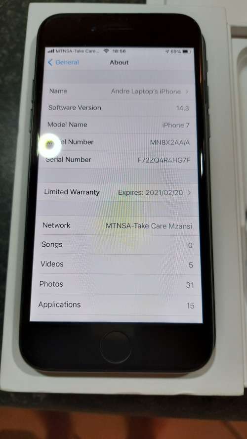 Iphone 7  32gb Excellent condition