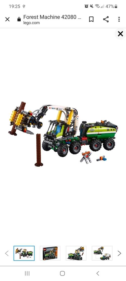 LEGO® Forestry Machine with Power Functions motor and an advanced pneumatic system 42080