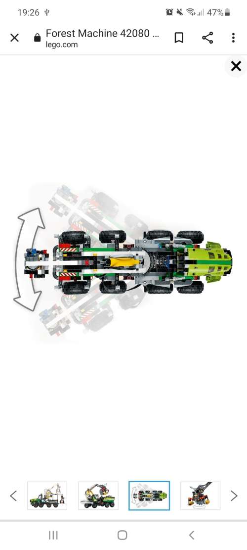 LEGO® Forestry Machine with Power Functions motor and an advanced pneumatic system 42080