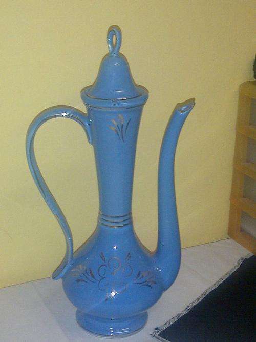 Blou Porcelein ketle