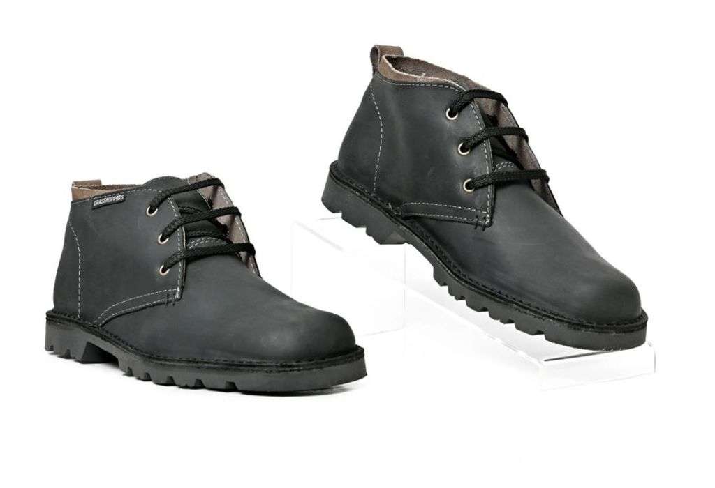 Grasshoppers - Griffin Grey Sandiego Mens Suede Vellies/Veldskoen/Boots uk 11