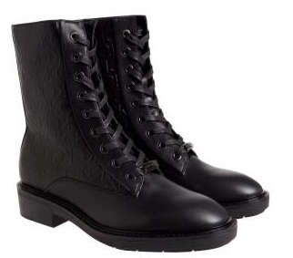 Calvin Klein Rubber Sole Combat black leather boots EURO 40 (UK 6.5)