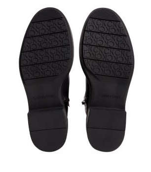 Calvin Klein Rubber Sole Combat black leather boots EURO 40 (UK 6.5)