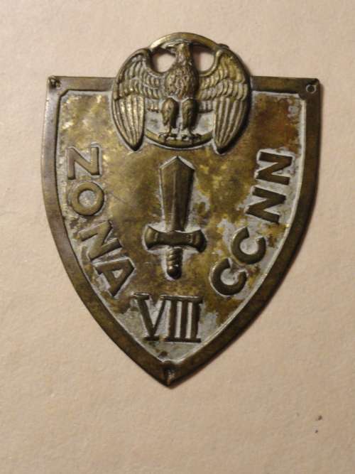 Scarce Italian  MSVN Brass plate