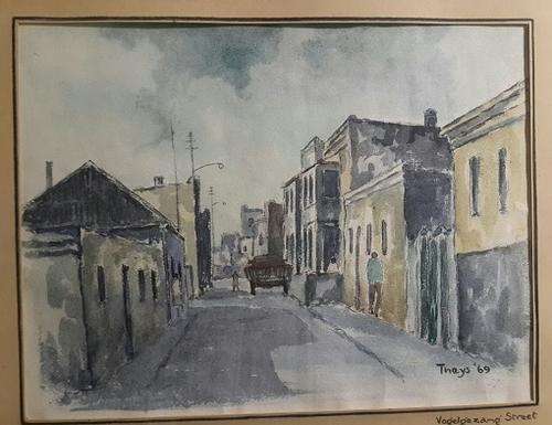 Conrad Theys original 1969 watercolor district 6