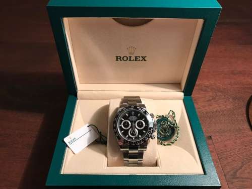 Rolex Cosmograph Daytona Stainless Steel Black Dial