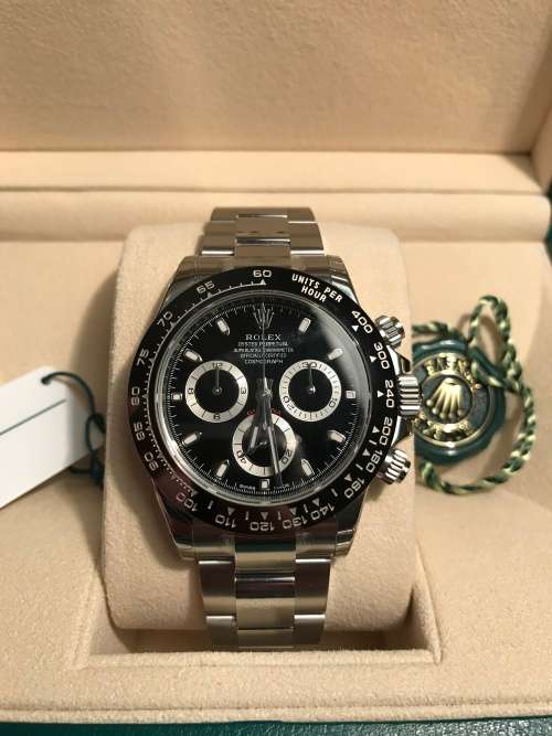 Rolex Cosmograph Daytona Stainless Steel Black Dial