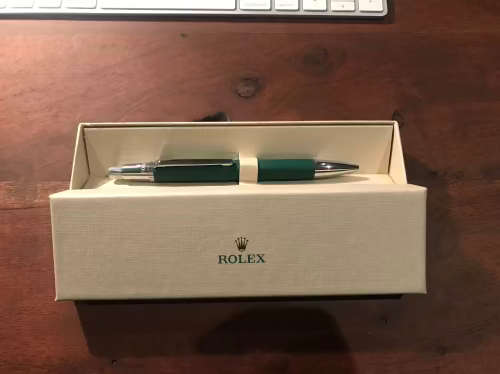 Rolex - Rare PEN, green finish + box ballpoint 100% ORIGINAL