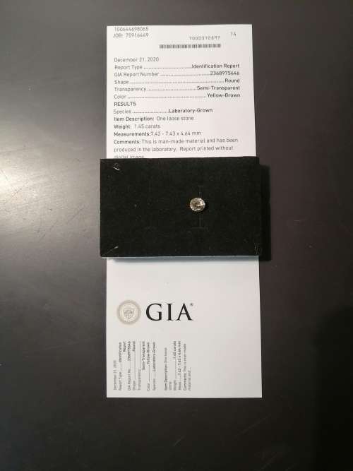 ****GIA CERTIFIED 1.45CT MOISSANITE****
