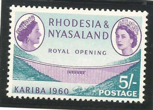 Rhodesia & Nyasaland - 1960 - Cariba dam - SACC 38 - **mint