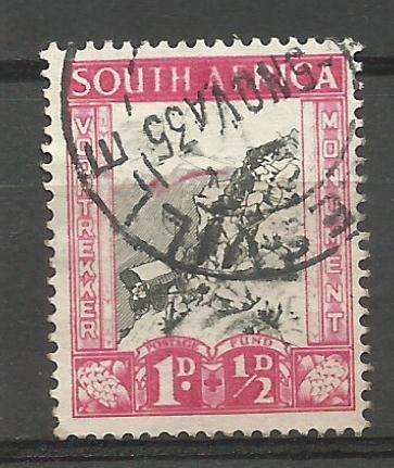 RSA SACC 76 - Variety -Red comet on used stamp