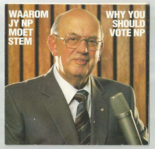 RSA - PW Botha - Election compaign material - very rare!
