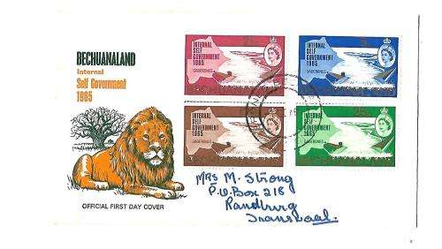 Bechuanaland FDC - 1965 - Internal Self Government
