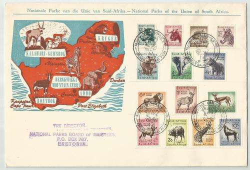 Union FDC - Nat Parks of Union of SA - clean clear cover in great condition - as per scan