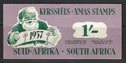 Complete 1957 Christmas Stamp Booklet - 1' - as per scan - see description