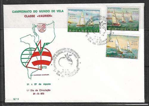 Mozambique FDC 1973 - Sailboat Race - Campeonato Do Mundo De Vela