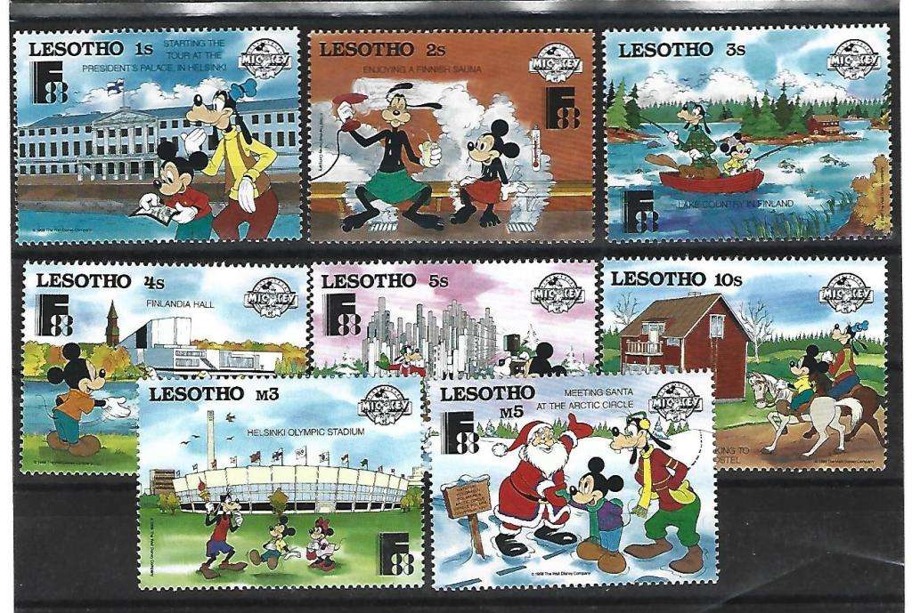 Lesotho - 1988 Disney Set - **mint