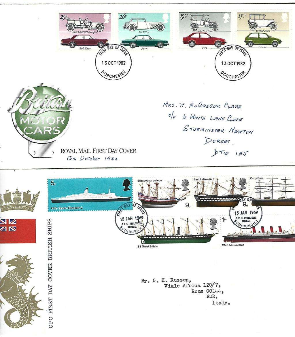 Great Britain - Set of 2 used FDC`s