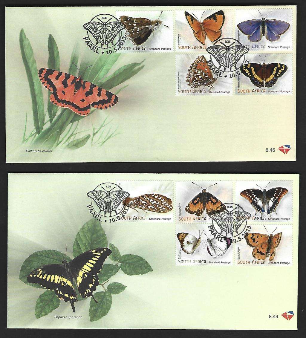 RSA FDC -  8.44 & 8.45 - Butterflies and Moths - Excellent condition