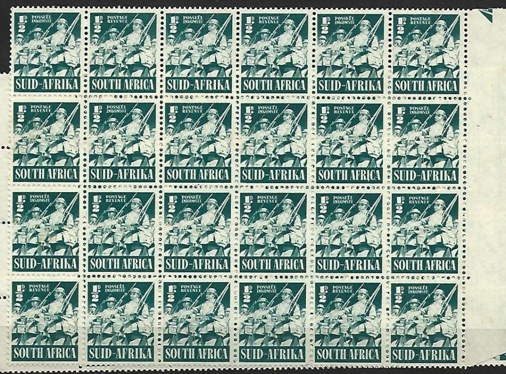 RSA UNION- SACC 87 - **mint block of 24 stamps