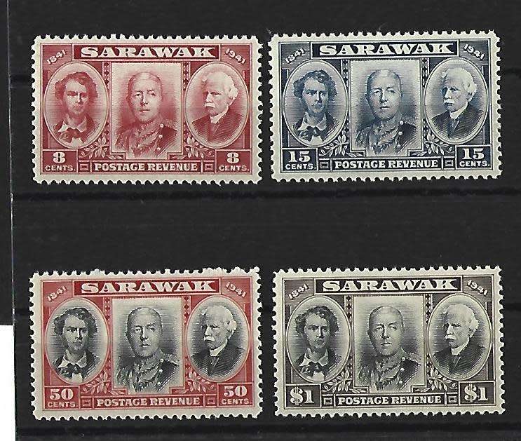 Sarawak - SG 146-149 Mint hinged stamps