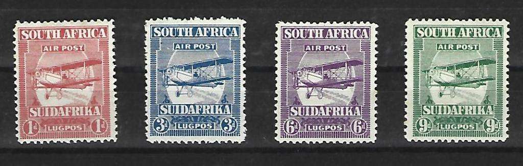 Union of SA - SACC 25-28- Airmail issue - Mint Hinged
