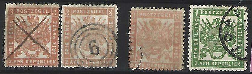Zuid Afrikaansche Republiek - 1883- cancelled- as per scan