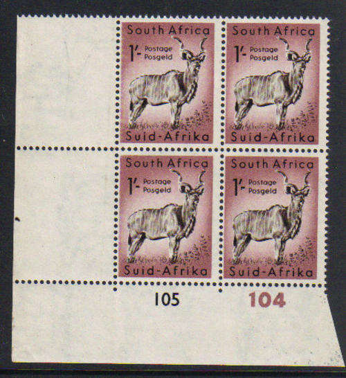 1954 Definitive issue- Sacc 174- **mint- Control block- Coat of Arms Wmk.