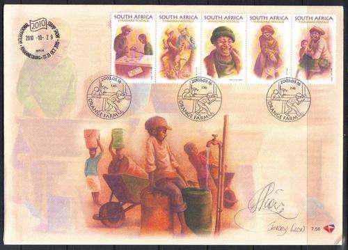 RSA FDC 7.56- Signed by designer of stamp- Jerry Lion